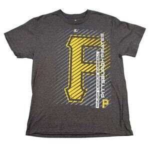 Majestic Pittsburgh Pirates Grey T-Shirt Size Large